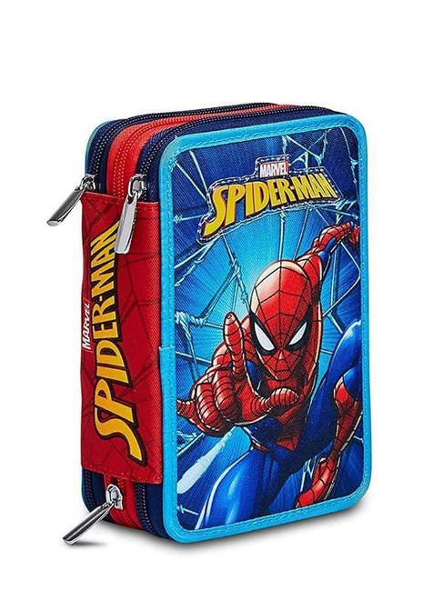 SPIDERMAN WALL CRAWLER Koffer mit komplettem Schulset blautief - Etuis und Zubehör