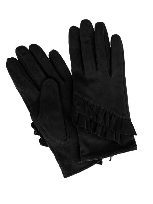 TOSCA BLU Handschuhmitrouches in Haut suede  Schwarz - Handschuhe