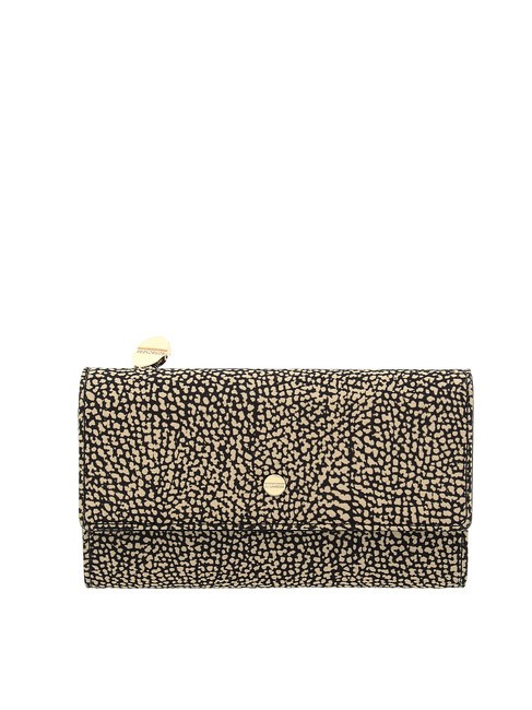 BORBONESE CLASSICA Damen Geldbörse op / natur / schwarz - Brieftaschen Damen