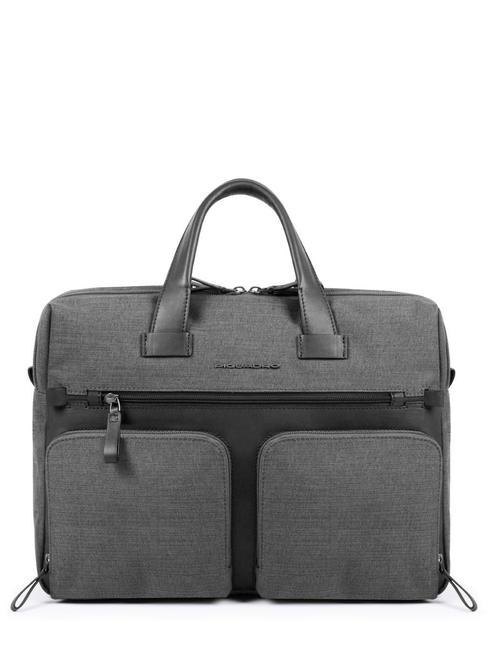 PIQUADRO TIROS 14 "Laptop-Aktentasche GRAU - Arbeitstaschen