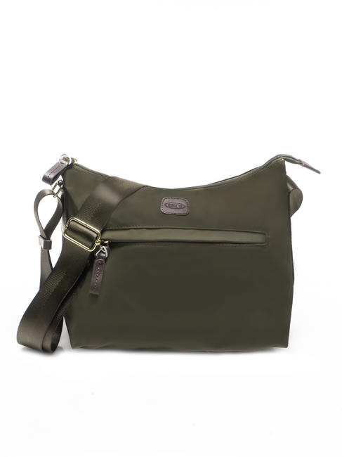 BRIC’S X-BAG S Schultertasche oliv / dunkelbraun - Damentaschen