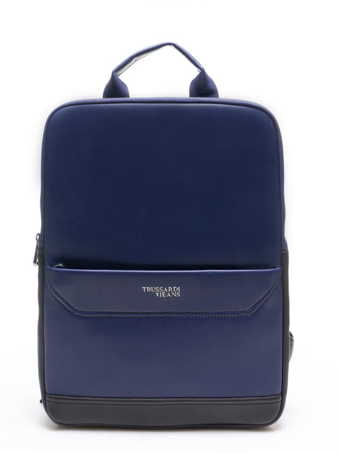 TRUSSARDI BUSINESS 12 "Tablet-Rucksack Schwarz Blau - PC-Rucksäcke