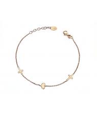 AMEN PREGA E AMA Armband aus Ros&eacute;silber - Armb&auml;nder