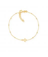 AMEN PREGA E AMA Vergoldetes Silberarmband - Armb&auml;nder