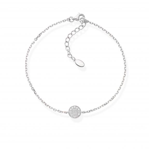 AMEN DIAMONDS Armband aus rhodiniertem Silber und weißen Zirkonen Rhodium - Armbänder