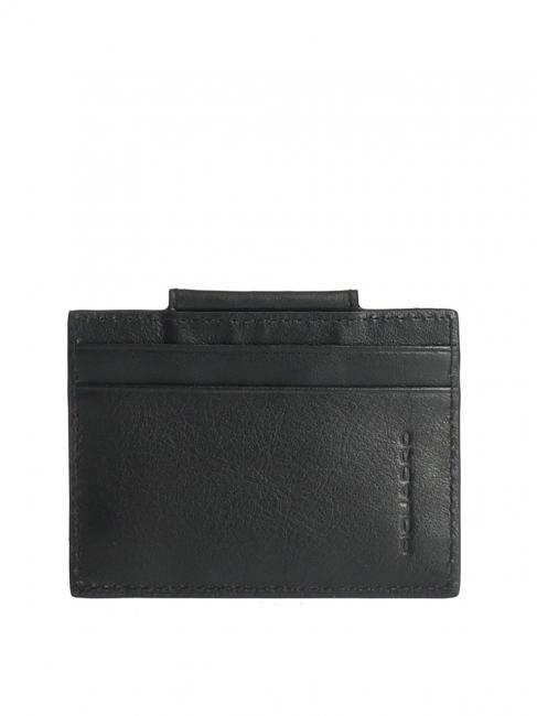 PIQUADRO URBAN Kreditkartenetui aus Leder Schwarz - Brieftaschen Herren
