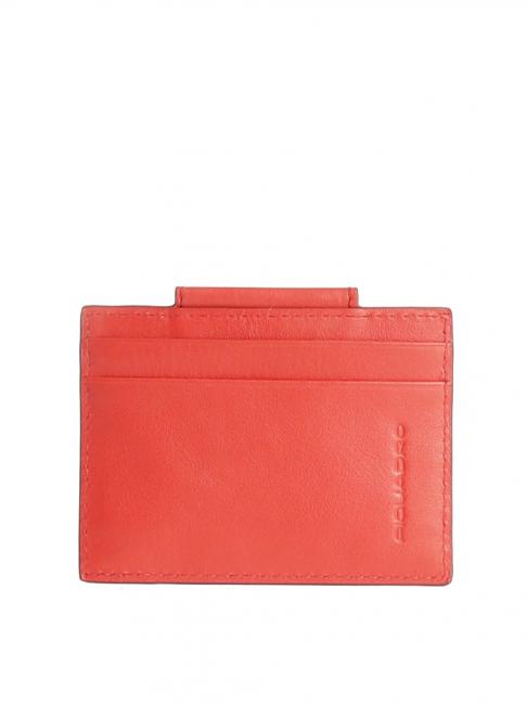 PIQUADRO URBAN Kreditkartenetui aus Leder ROT - Brieftaschen Herren
