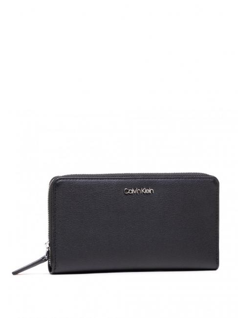 CALVIN KLEIN CK MUST Großes Portemonnaie mit Reißverschluss ckschwarz - Brieftaschen Damen