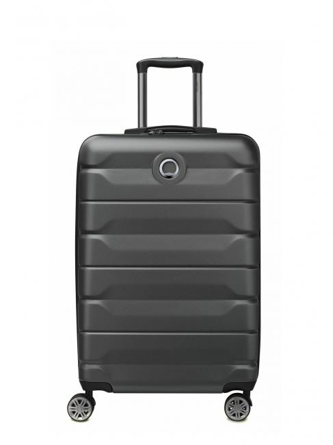 DELSEY AIR ARMOUR Mittlerer Spinner Trolley, erweiterbar Schwarz - Harte Trolleys