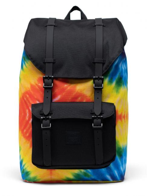 HERSCHEL Rucksack LITTLE AMERICA MID VOLUME-Modell, 13 "PC-Halter Regenbogen-Krawattenfarbe - Rucksäcke für Schule &amp; Freizeit