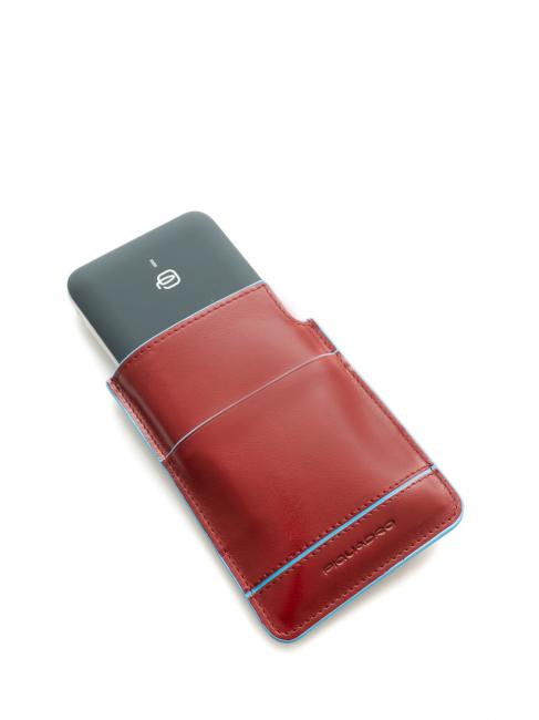 PIQUADRO Power Bank Linie BLAUES QUADRAT ROT - Tablettmappe &amp; Organizer
