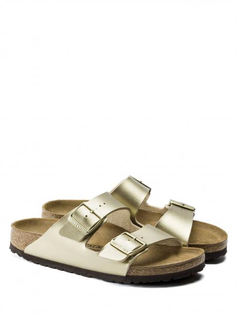 BIRKENSTOCK ARIZONA BIRKO-FLOR Pantoffel-Sandale Gold - Damenschuhe