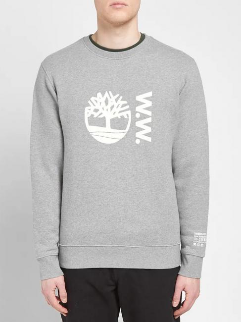 TIMBERLAND WW SWEAT Sweatshirt mit Rundhalsausschnitt mittelgrau meliert - Sweatshirts Herren