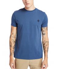 TIMBERLAND SS DUNRIVER CREW Baumwoll t-shirt dunkler Jeansstoff - Herren-T-Shirts - 1