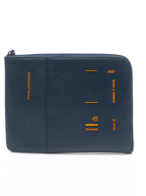 PIQUADRO  TOKYO iPad-Hülle aus Leder Blau - Tablettmappe &amp; Organizer