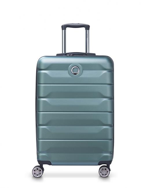 DELSEY AIR ARMOUR Mittlerer Spinner Trolley, erweiterbar grün - Harte Trolleys