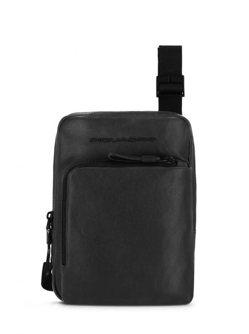 PIQUADRO HARPER Ledertasche, iPad Mini-Halter Schwarz - Umhängetaschen Herren