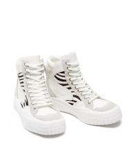 TWINSET Sneaker alta in Hautmitinserti zebrati  - Damenschuhe