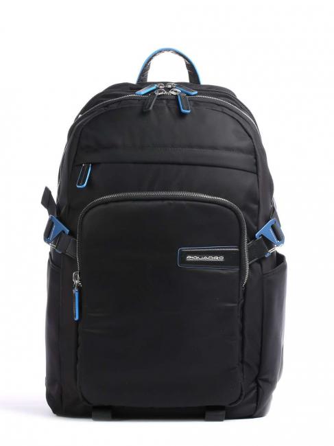 PIQUADRO RYAN 15,6-Zoll-Laptop-Rucksack aus recyceltem Stoff Schwarz - PC-Rucksäcke