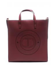 TWINSET LOGO FORELLATO Vertikaler Shopper mit Schulterriemen - Damentaschen