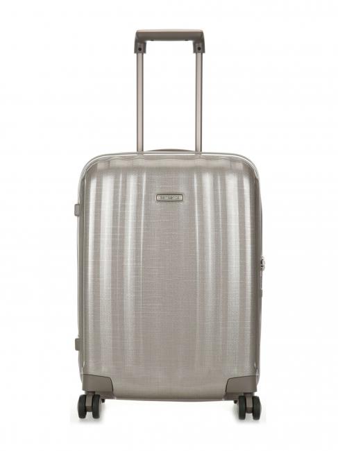 SAMSONITE Trolley LITE-CUBE Spinner, Handgepäck, ultra widerstandsfähig elfenbeingold - Halbharte Trolleys