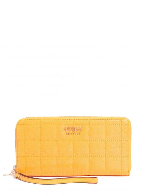 GUESS KOBO Brieftasche mit Reißverschluss Mango - Brieftaschen Damen