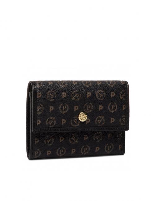 POLLINI Geldbörse HERITAGE CLASSIC halb, mit Geldbörse Schwarz - Brieftaschen Damen