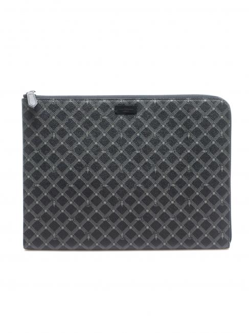 TRUSSARDI MONOGRAM ARCHITETTONICO Aufbewahrungstasche schwarzmulti - Tablettmappe &amp; Organizer