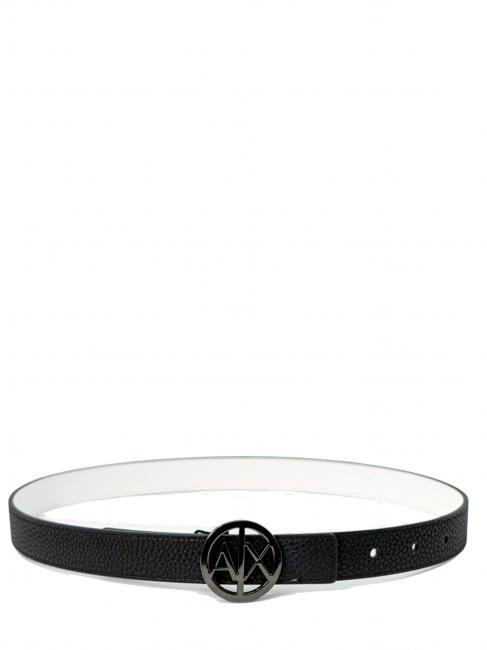 ARMANI EXCHANGE CINTURA REVERSIBILE  Schwarz-Weiss - Gürtel