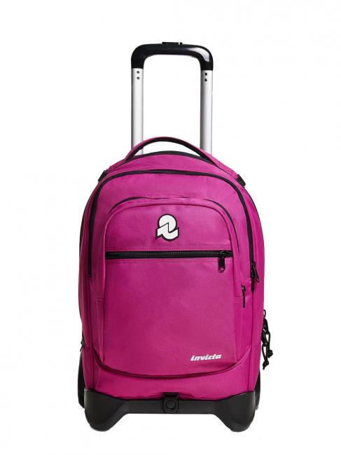 INVICTA NEW WAY NEW PLUG Plain Trolley-Rucksack, abnehmbar Fuchsienfest - Rucksäcke mit Trolleyfunktion