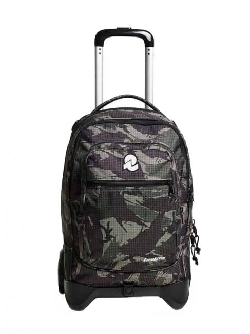 INVICTA NEW WAY NEW PLUG Fantasy Rucksack mit abnehmbarem Trolley milicamgre - Rucksäcke mit Trolleyfunktion