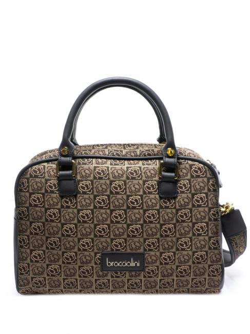 BRACCIALINI MONOGRAM Umhängetasche aus Jacquard-Stoff klassisch - Damentaschen