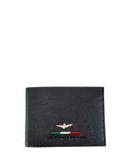 AERONAUTICA MILITARE FIGHTER Herren Geldb&ouml;rse aus Leder - Brieftaschen Herren