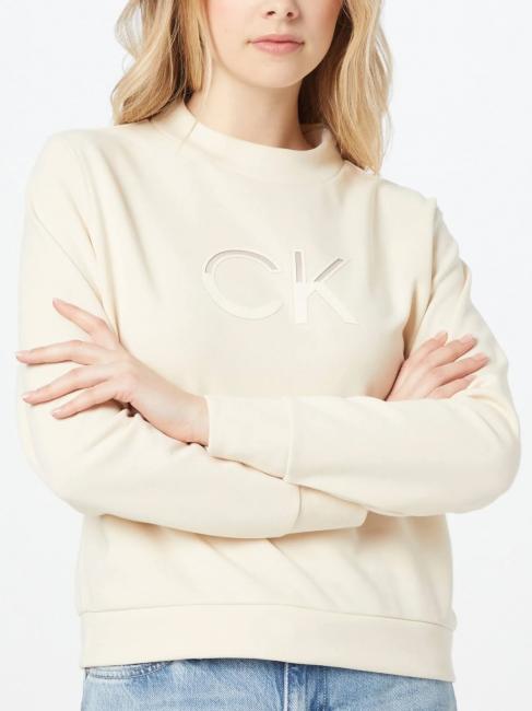 CALVIN KLEIN MESH LOGO Sweatshirt Musselin - Sweatshirts Damen