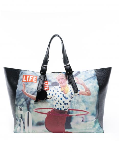 L'ATELIER DU SAC LIFE PETITE NICOLE Einkaufstasche mit Clutch die fünfziger - Damentaschen