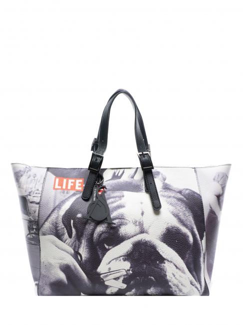 L'ATELIER DU SAC LIFE PETITE NICOLE Einkaufstasche mit Clutch Hunde - Damentaschen