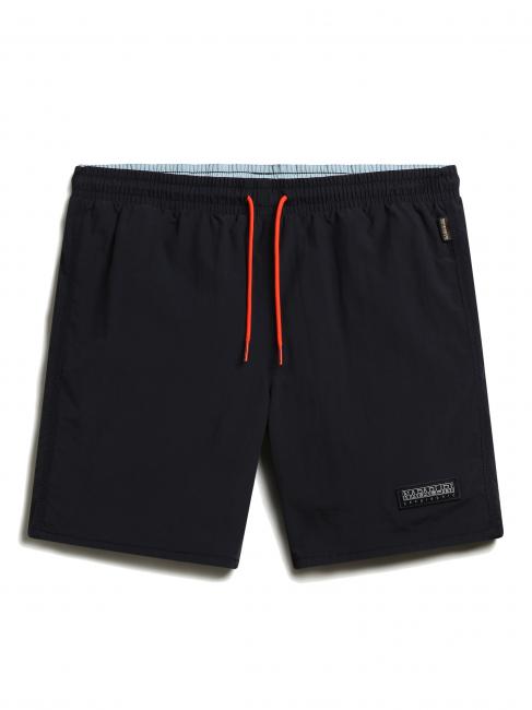NAPAPIJRI V-MORGEX Langer Badeanzug mit Logo blu marine - Herrenbadehosen
