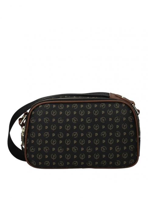 POLLINI HERITAGE Kameratasche mit Schultergurt Schwarz Braun - Damentaschen