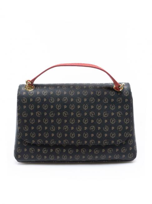 POLLINI HERITAGE Mittlere Umhängetasche schwarzer Lack - Damentaschen