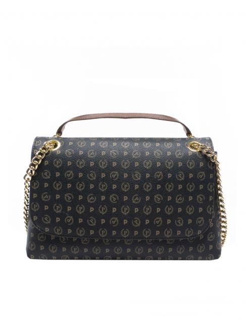 POLLINI HERITAGE Mittlere Umhängetasche Schwarz Braun - Damentaschen