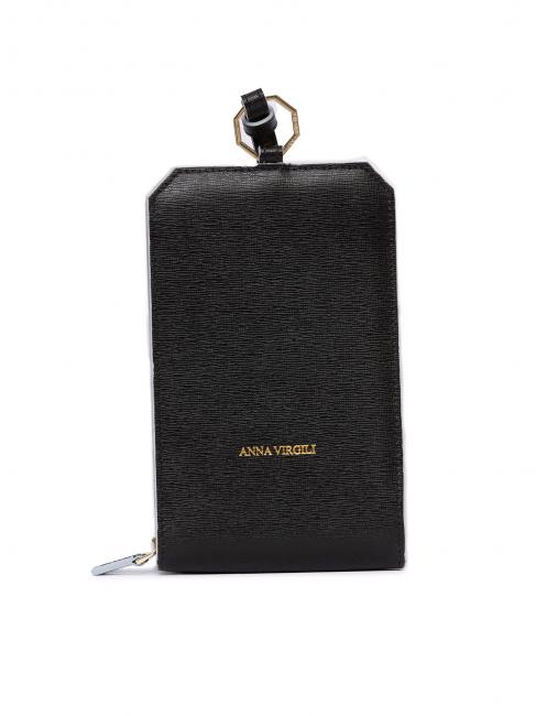 ANNA VIRGILI Porta card zip Haut saffiano  SCHWARZ - Brieftaschen Damen
