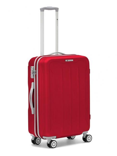 R RONCATO FLIGHT Trolley mittlerer Größe rot - Harte Trolleys