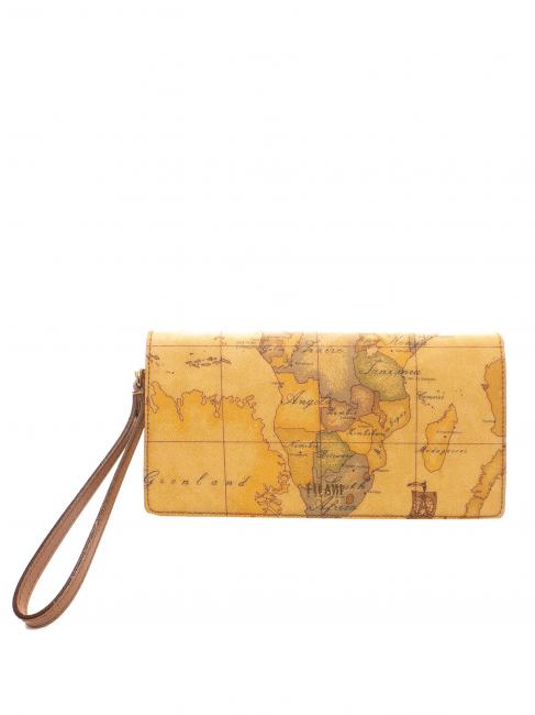 ALVIERO MARTINI PRIMA CLASSE GEO CLASSIC Clutch mit Überschlag und Riemen NATÜRLICH - Damentaschen