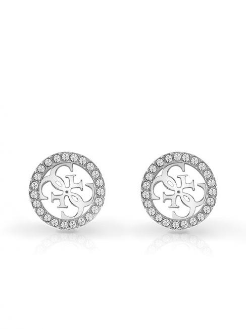GUESS PAVE 4G LOGO STUDS Ohrringe SILBER - Ohrringe