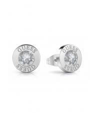GUESS CLEAR CRYSTAL AND LOGO STUDS Ohrringe - Ohrringe