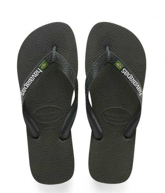 HAVAIANAS BRASIL LOGO Flip-Flops für Herren olivgrün - Schuhe Unisex