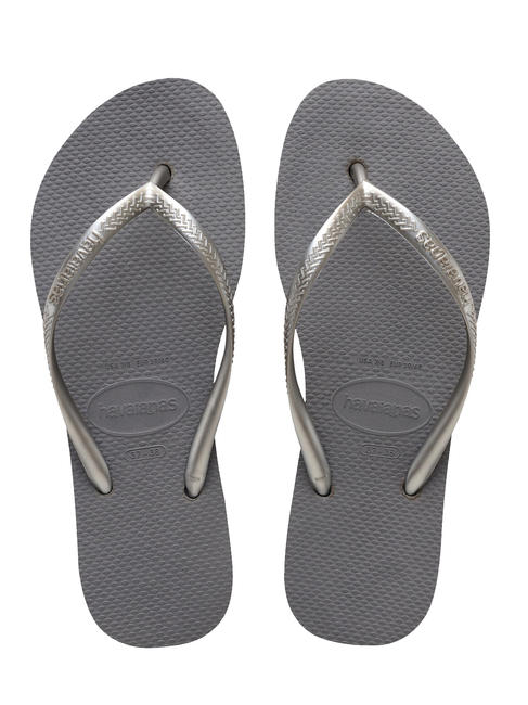HAVAIANAS SLIM FLATFORM SLIM FLATFORM Damen-Flip-Flops Stahlgrau - Damenschuhe