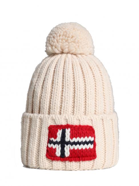 NAPAPIJRI SEMIURY 5 Mütze mit Bommel Weißkappe grau - Mützen/Hüte