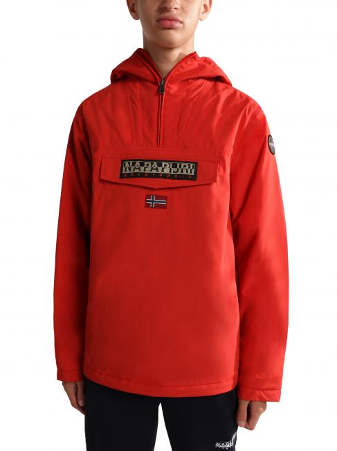 NAPAPIJRI KIDS RAINFOREST WINTER Anorak-Jacke rote Mohnblumen - Kinder Jacken
