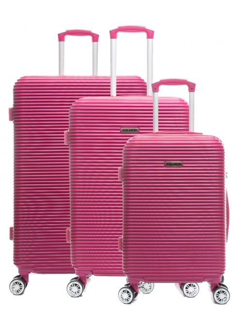 JAGUAR LUCKY Set mit 3 Trolleys Fuchsie - Trolleyset